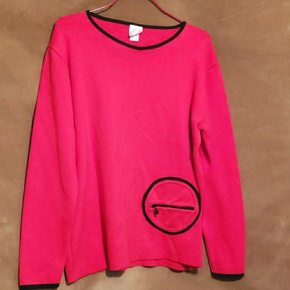 VON SAKEN Red Long sleeve Sweater,  Sz S